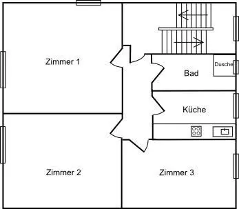 Pronájem bytu 3+1 85 m², Josefstr. 15, Saarlouis